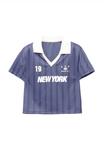 Поло PULL&BEAR NEW YORK SOCCER, Dark Blue - фото 6
