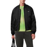 Утепленная куртка-бомбер LACOSTE, черный - фото 4