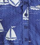 Боди из принтованного хлопка Mini Rodini, синий - фото 3