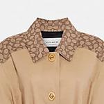 Женский тренч COACH, цвет Khaki - фото 5