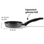 Сковорода Stoneline черный диаметр: 14 см - фото 6