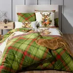 Постельное белье зеленое 1x 155x220 см + 1x 80x80 см REDBEST - фото 3