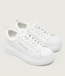 Кожаные кроссовки Armani Exchange, белый - фото 3