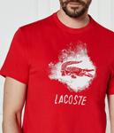 Футболка мужская Lacoste с рисунком, красный - фото 4