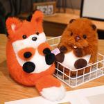 Плюшевая кукла Chubby Evening Fox, Rabbit, Earth Mole, высота 20см/30см/40см WELTSTON - фото 6