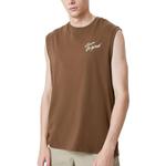 Майка мужская Gap, коричневый - фото 4