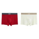 Мужские трусы 3 штуки, подарочный набор Lee, 2 Pack (Red+Greige) - фото