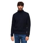 Свитер Superdry Merchant Cable Roll Neck, синий - фото