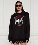 Толстовка Versace Jeans Couture Oversize fit, черный - фото