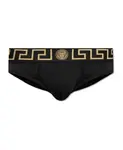 Хлопковые трусы Versace, черный - фото