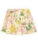 Плиссированная юбка из хлопка с цветочным принтом The Animals Observatory, разноцветный - фото