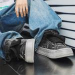 Угрюмый Барашек Мужские Кроссовки Низкие из Холста, Темно-Синий - фото 6