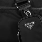PRADA Нейлоновая сумка комбо мужская черная наплечная - фото 6