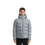 Пуховик мужской Uniqlo, 02 серый - фото 6