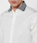 Рубашка Slim fit Armani Exchange, белый - фото 4