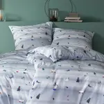 Постельное белье Cuddly из фланели Arctic Dove 155x220 см + 80x80 см Estella - фото 9