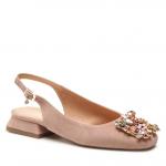 Сандалии R.Polański 1595 Beżowy Zamsz, бежевый - фото 2