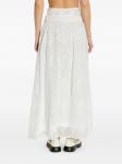 Юбка миди с вышивкой MUNTHE, белый - фото 4