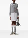 Платье мини в полоску Thom Browne, серый - фото 4