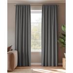 Штора HOOMstyle Blickdicht mit Kräuselband 1x, темно-серый - фото