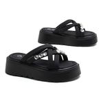 MALEMONKEY Серебряные слайдеры для женщин, цвет Silver - фото 9