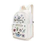 Converse Полиэстеровый рюкзак обычный унисекс белый, Black Eight Rolling - фото 7