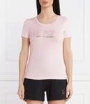 Футболка женская Ea7 с логотипом, розовый - фото