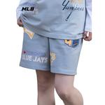 Повседневные шорты унисекс серые MLB - фото 5