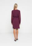 Платье ONLY ONLMETTE DOBBY SLEEVE DRESS , Mauve Wine/Bordeaux - фото 3