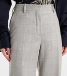 Прямые брюки из шерсти в клетку Dries Van Noten, Light Grey - фото 4