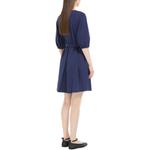 WEEKEND MaxMara Женское платье с короткими рукавами темно-синего цвета - фото 5