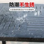 Комплект садовой мебели Green Water: 6 стульев, стол прямоугольный 160x90 см, черный - фото 5