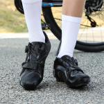 King Jinmai Унисекс велосипедные туфли черные, цвет Black - фото 10