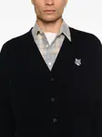 Кардиган Fox Head Maison Kitsuné, синий - фото 5