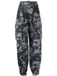 Dsquared2 camouflage-print cargo trousers, черный - фото