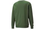 Толстовка PUMA Solid Color Logo Round Neck Pullover Long Sleeves Unisex Green, зеленый - фото 2