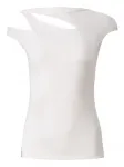 Топ асимметричного кроя MOOS STUDIO, белый - фото