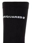 DSQUARED2 носки с логотипом, черный - фото 3