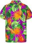 Рубашка King Kameha Pineapple Leaves, фиолетовый - фото 2