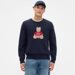 GAP Трикотаж Unisex Marine Blue Crew Neck Moderate Others - фото 4