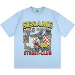 Футболка унисекс Sesame Street, голубой - фото 29