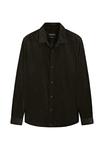 Куртка Massimo Dutti REGULAR FIT OVERSHIRT , Dark Brown - фото 5