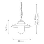 Подвесной светильник Elstead Klampenborg, серебро - фото 6