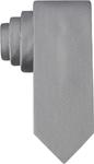Мужской галстук Calvin Klein Silver Spun Solid (стандартный и очень длинный размеры), Silver Spun Solid - фото
