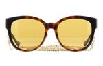 GUCCI Круглые солнцезащитные очки с цепочкой, Brown - фото 5