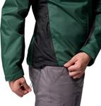 Водонепроницаемая куртка-дождевик Columbia Men's Inner Limits III, Rain Forest/Black - фото 5