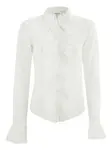 Рубашка с оборками FRAME, белый - фото