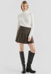 Юбка QS Mini skirt, Dunkelbraun/Brown - фото