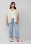 Блуза s.Oliver Button-down blouse, Helles Beige/Beige - фото 2