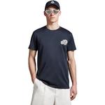 Футболка мужская синяя Moncler, синий - фото 4